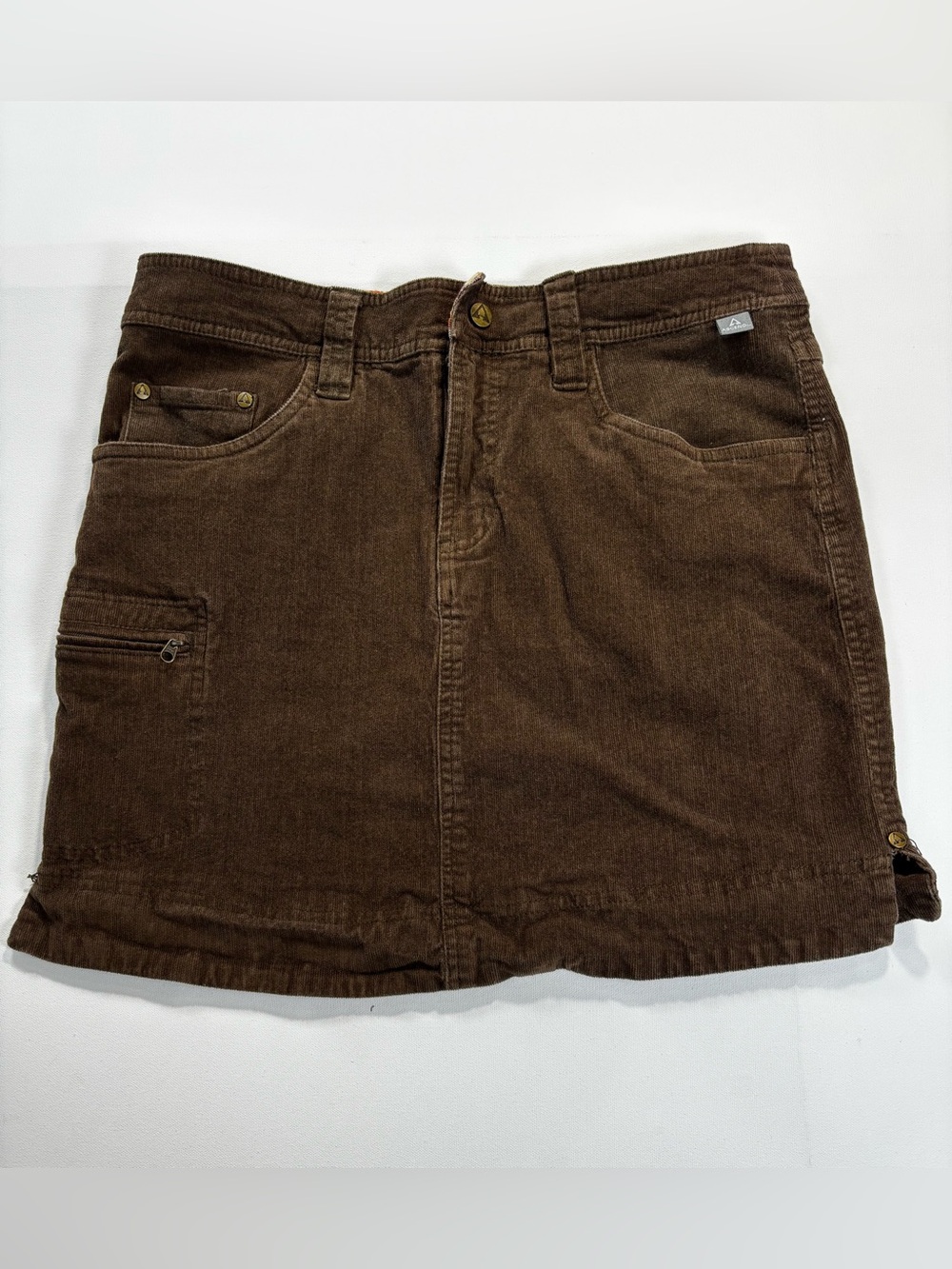 Ascend Brown Corduroy Mini Skirt Size 6
